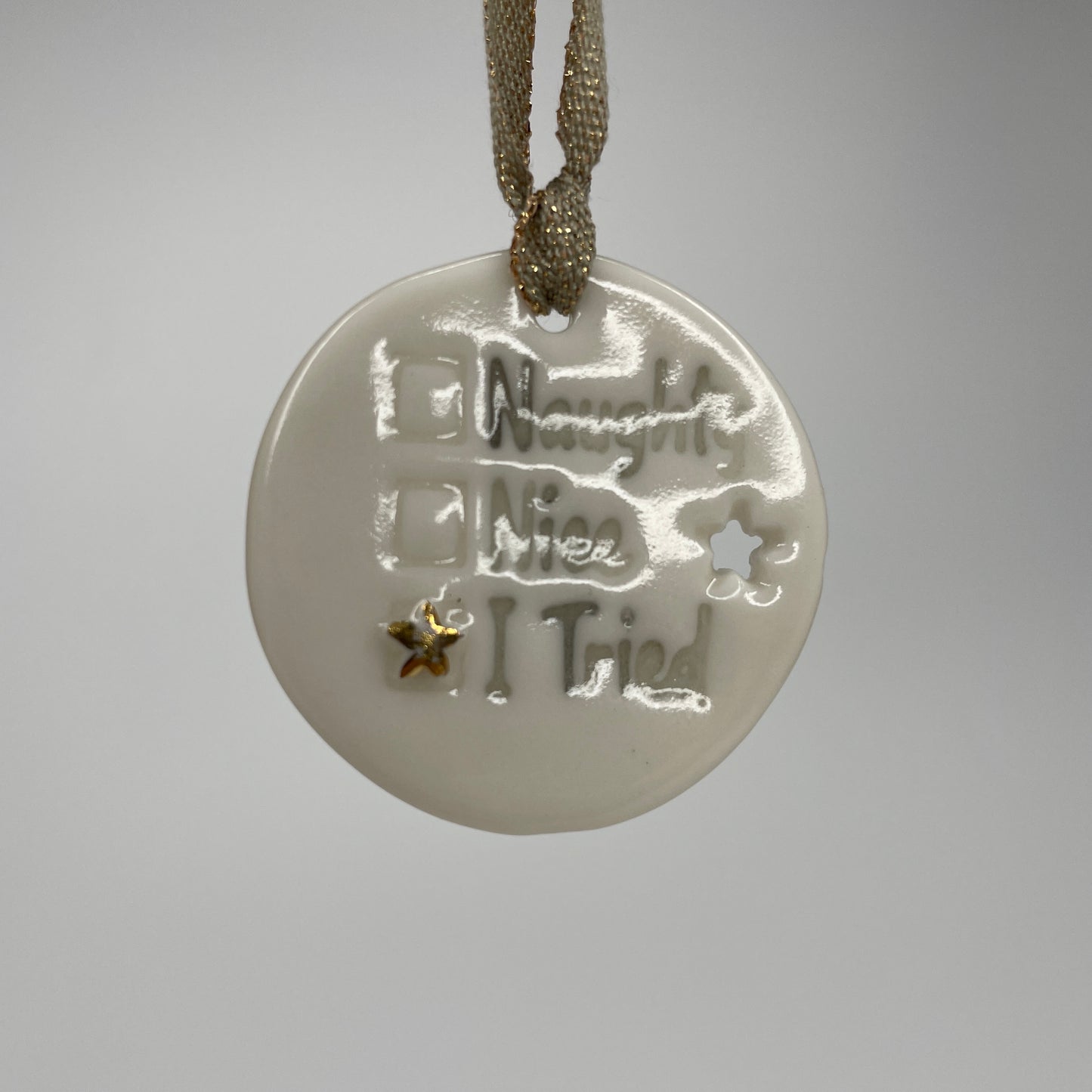 'Naughty, Nice, I Tried' Tags